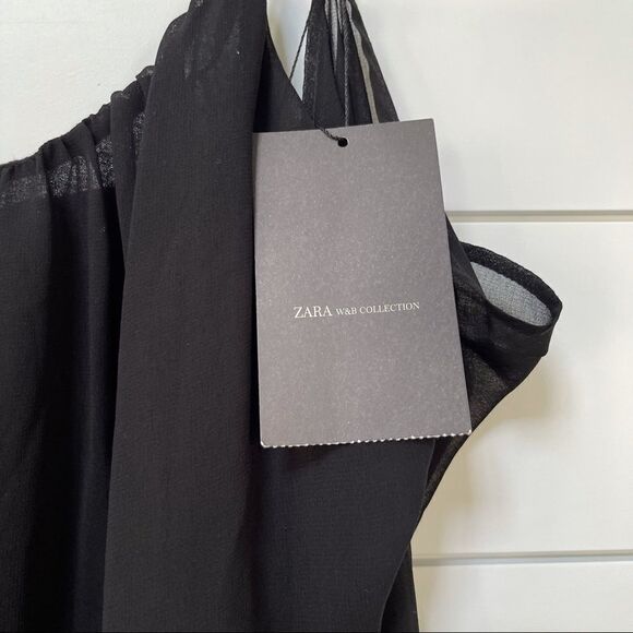 NWT Zara w&b collection little black dress - Picture 10 of 14